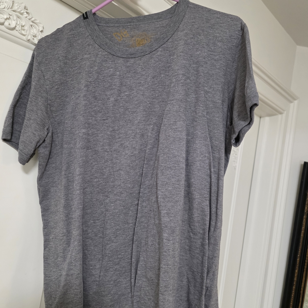 Dolce & Gabbana Heather Gray Tee with Gold Design - Picture 2 of 4